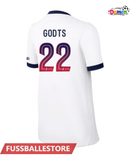 Günstige Paris Saint-Germain Mika Godts #22 Auswärtstrikot Damen 2026-27 Kurzarm